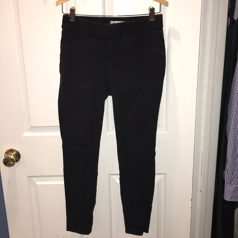 Madewell black pull on jeggings